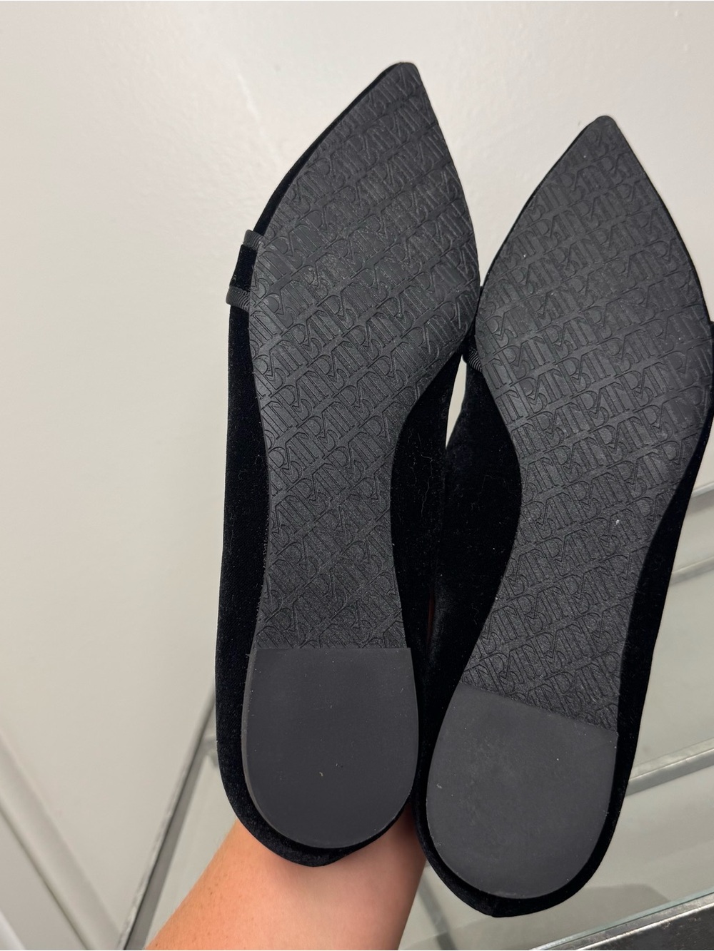 Badgley Mischka Echo Embellished Loafer Flats Black Velvet Size 9 - Picture 11 of 11